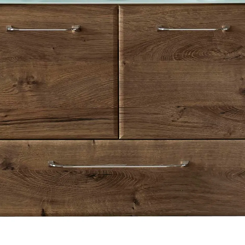 Waschkommode mit Glas-Waschbecken - Miss X