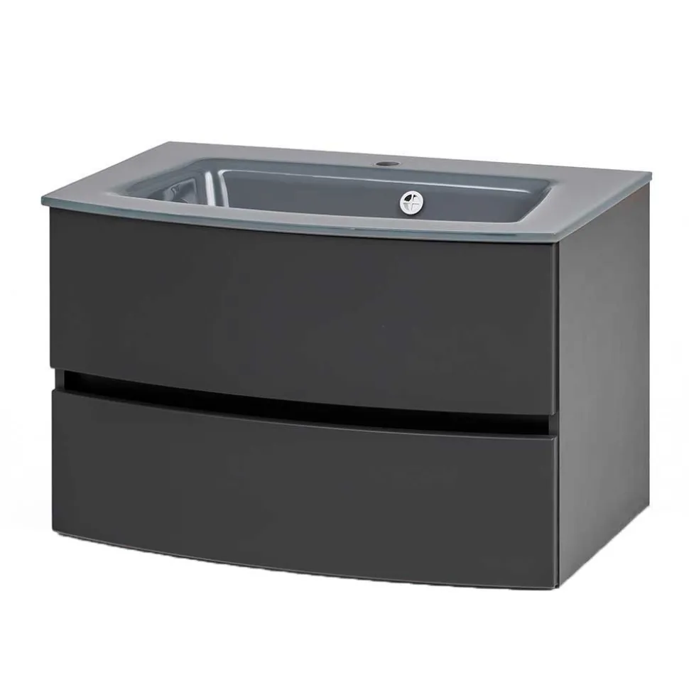 Waschkonsole in Dunkelgrau - Natarivos