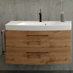 Waschkonsole in Holzdekor Wildeiche - Arazony