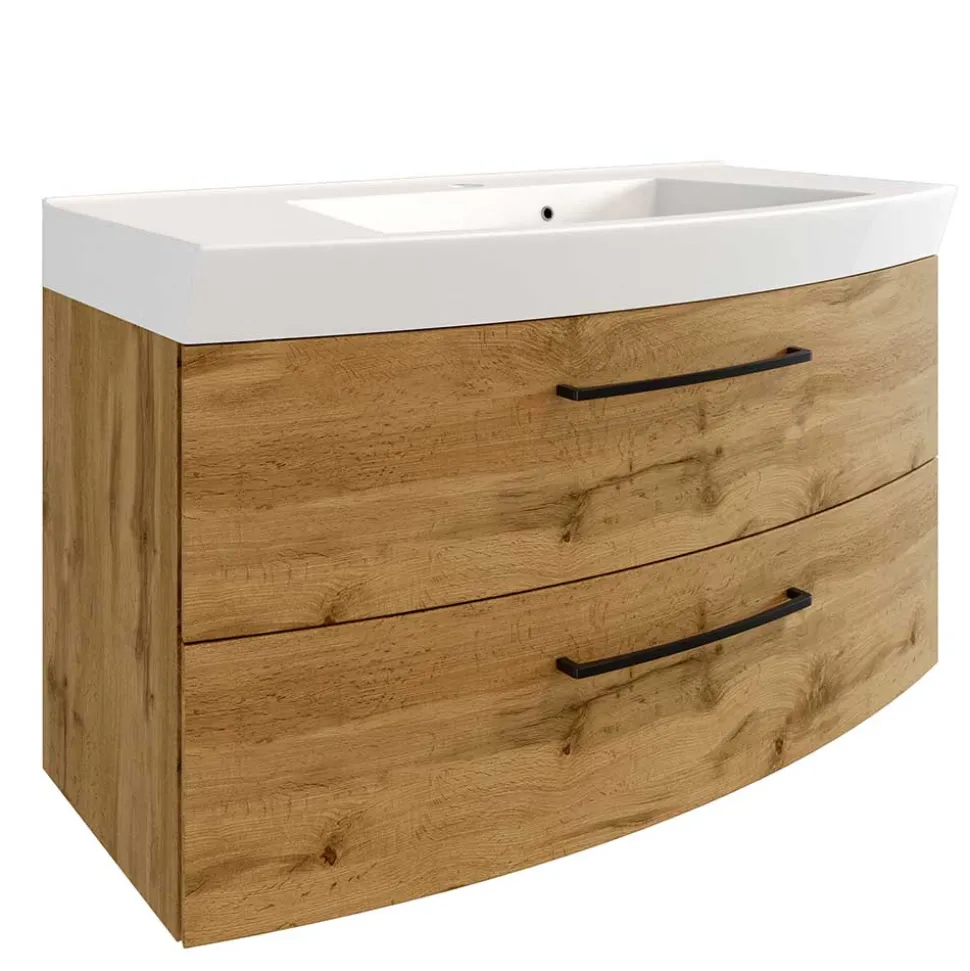 Waschkonsole in Holzdekor Wildeiche - Arazony