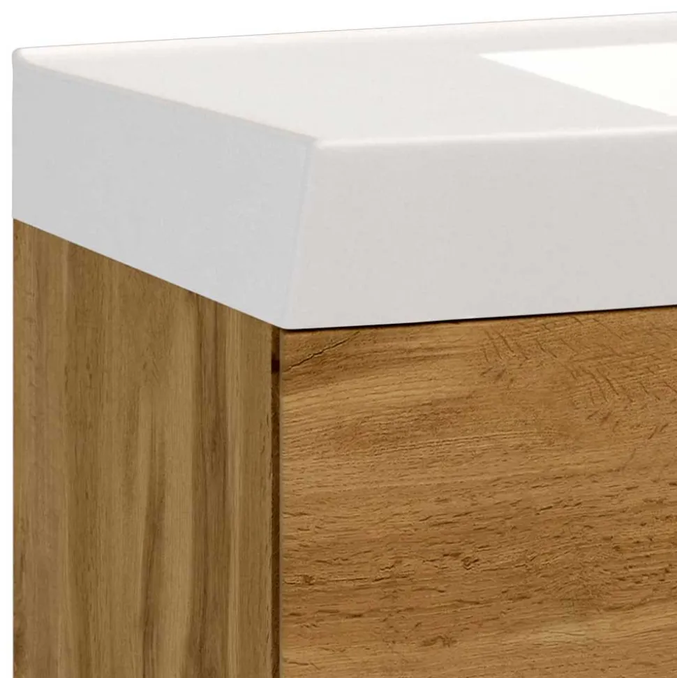 Waschkonsole in Holzdekor Wildeiche - Arazony