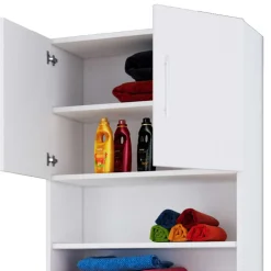 Waschmaschinen Schrank in Weiß - Calla