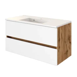 Waschplatz & Hochschrank fürs Bad - Maklesa (dreiteilig)