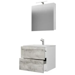 Waschplatz Kombi in Betonoptik - Salvadore (zweiteilig)