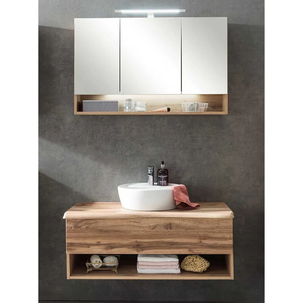 Waschplatz Kombination in Holzoptik - Tofias (zweiteilig)