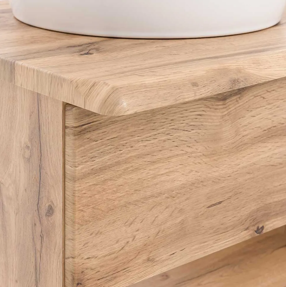 Waschplatz Kombination in Holzoptik - Tofias (zweiteilig)