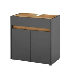 Waschplatz Kombination in Anthrazit - Ahilav (zweiteilig)