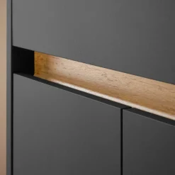 Waschplatz Kombination in Anthrazit - Ahilav (zweiteilig)