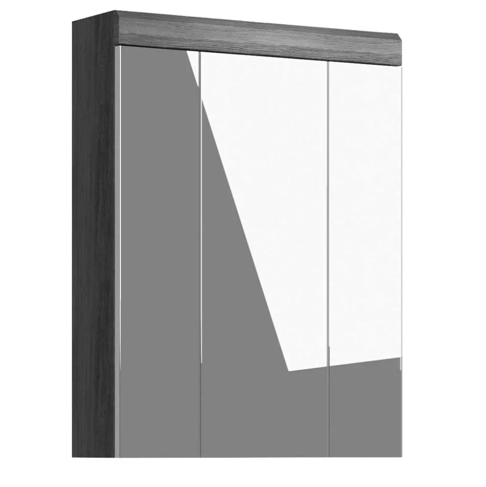 Waschplatz Möbel in Weiß HG & Grau - Nancys (zweiteilig)