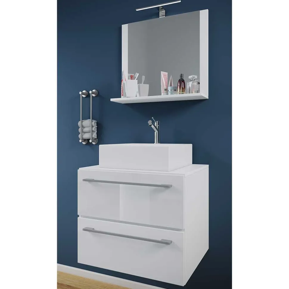 Waschplatz zum Aufhängen fürs Bad - Ipsum (zweiteilig)