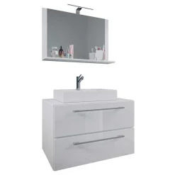 Waschplatz zum Aufhängen fürs Bad - Ipsum (zweiteilig)