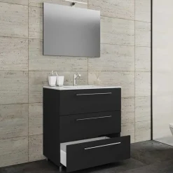 Waschtisch & Wandspiegel fürs Bad - Gloriella (zweiteilig)