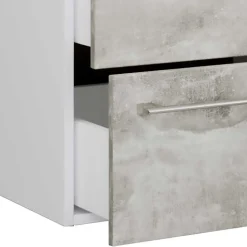 Waschtisch in Betonoptik in Weiß - Salvadore