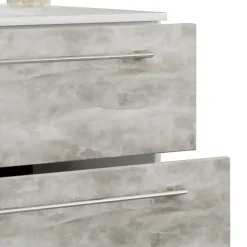 Waschtisch in Betonoptik in Weiß - Salvadore