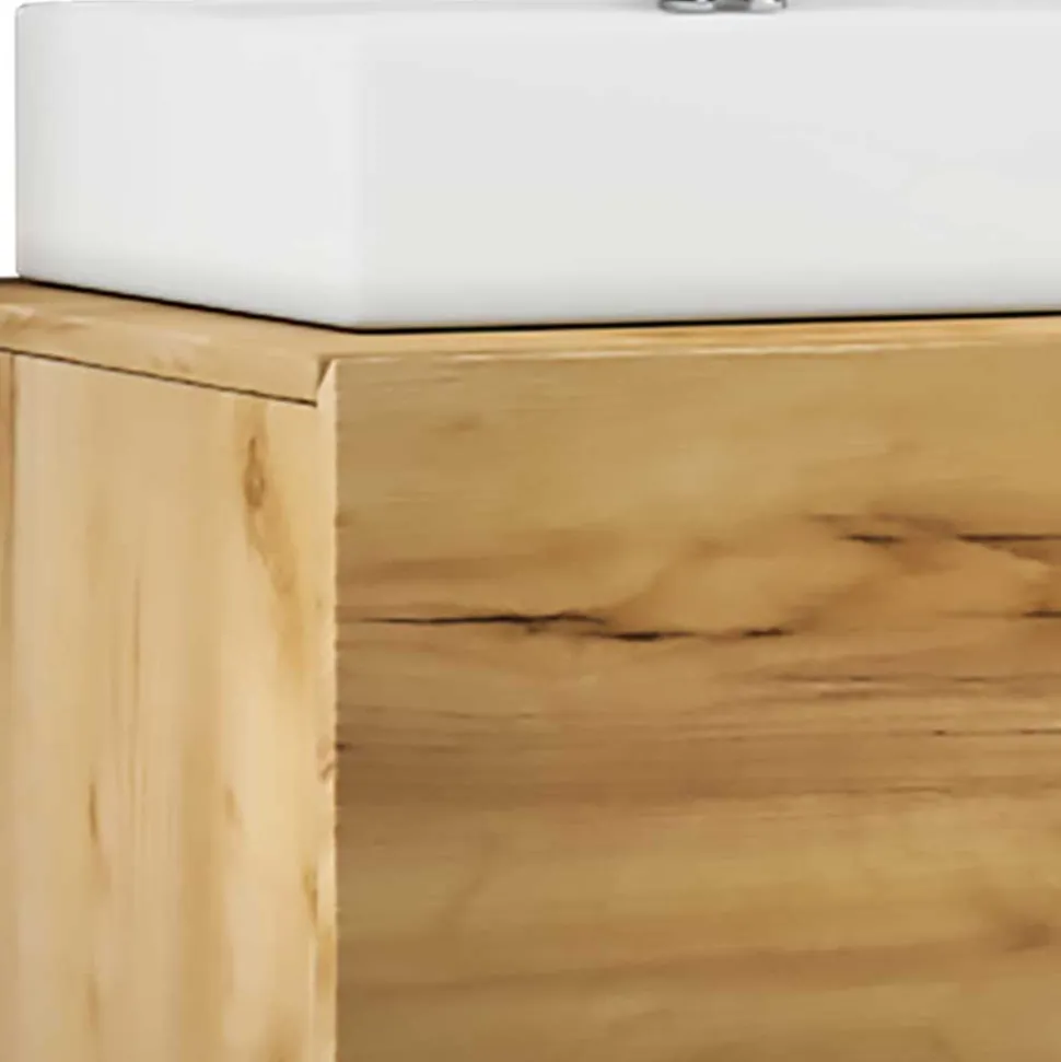 Waschtisch in Holzoptik Wildeiche Honig - Toulon