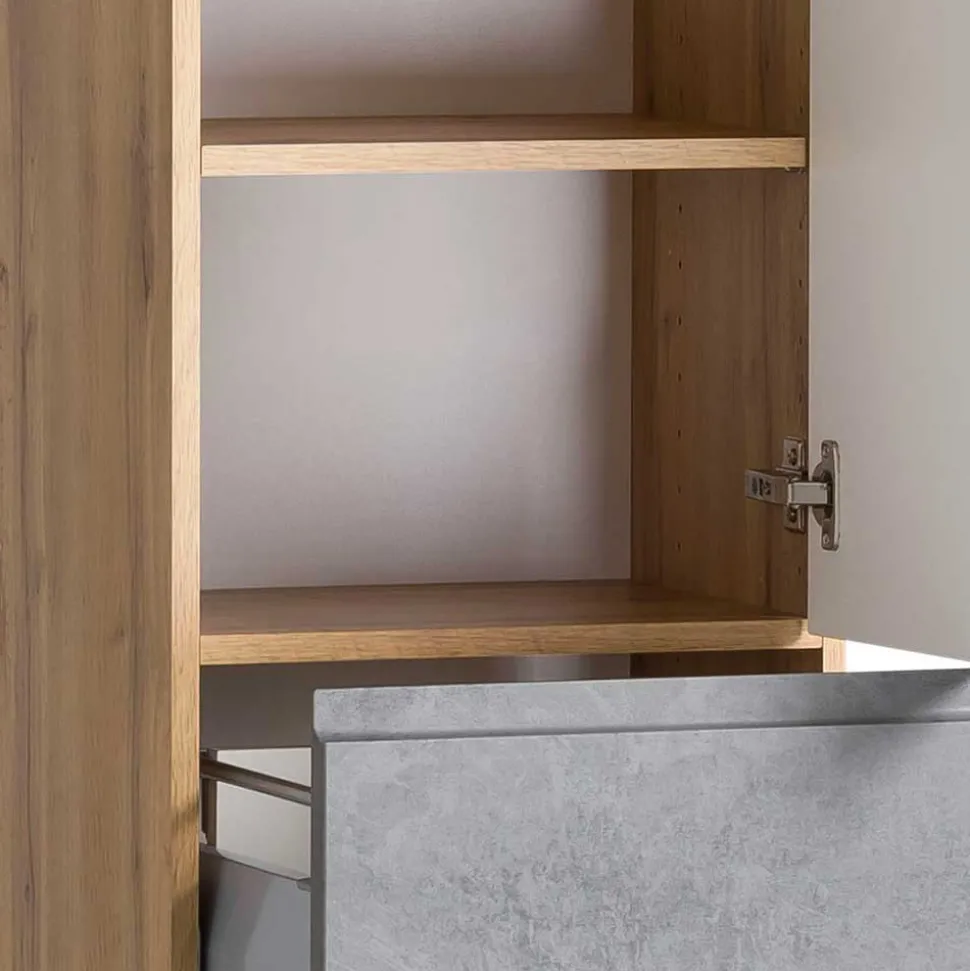 Waschtisch Kombi plus Hochschrank - Mia (dreiteilig)