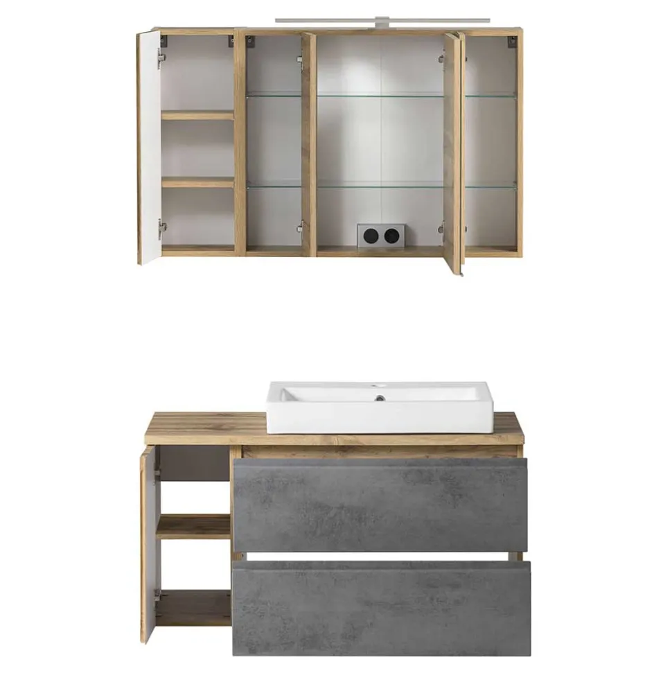 Waschtisch Kombination 105 cm breit - Mia (zweiteilig)