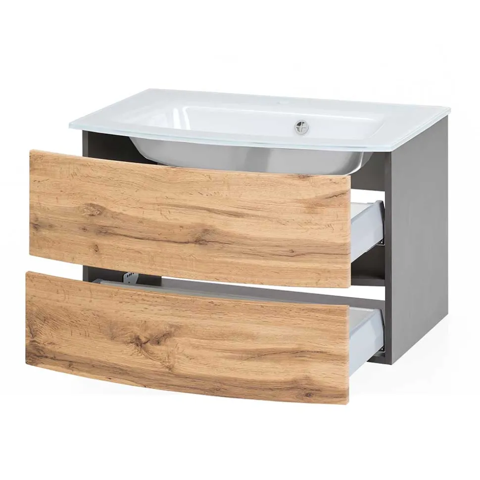 Waschtisch Konsole mit eingelassenem Becken - Vandija