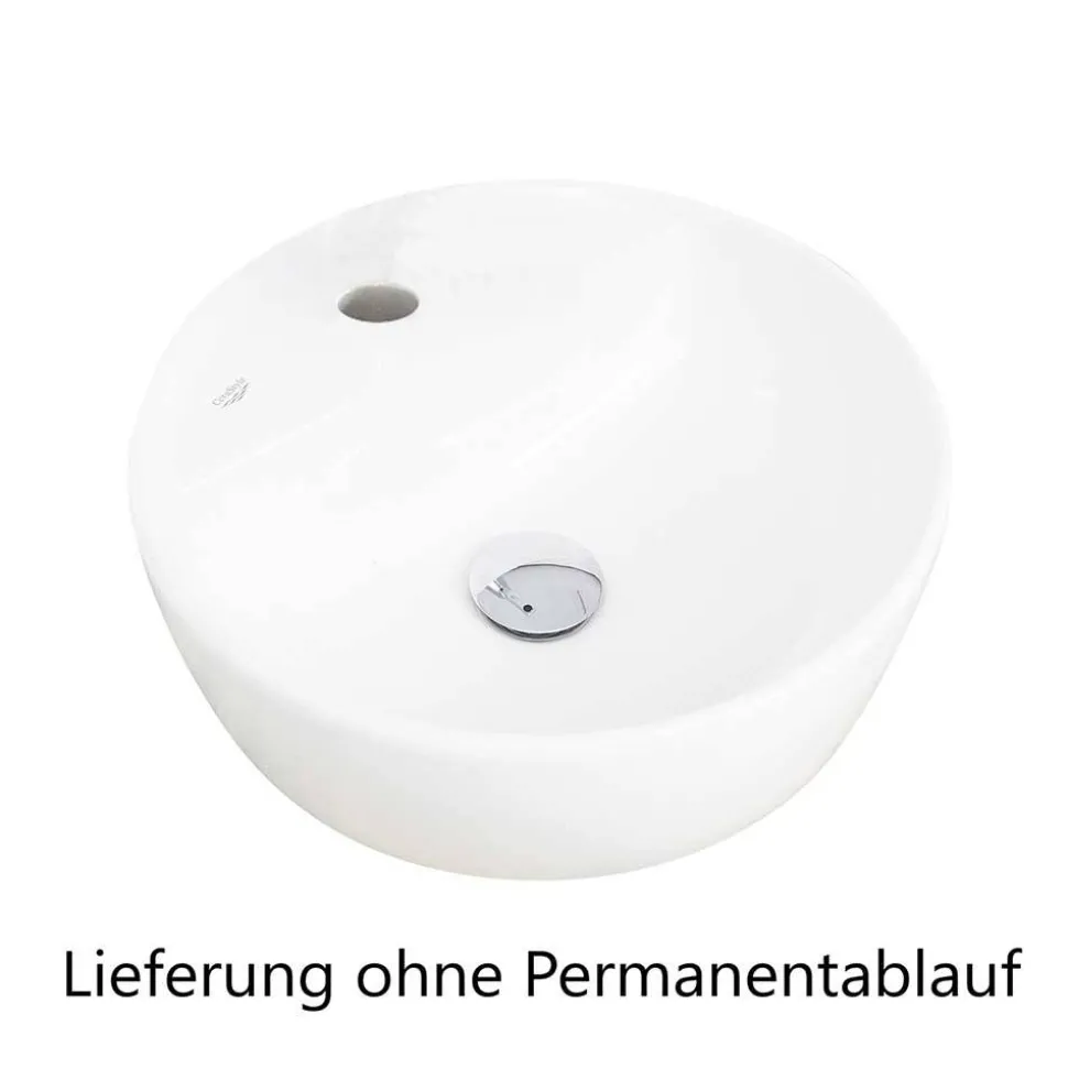 Waschtisch mit Aufsatzbecken in Eiche Hell - Vibulam