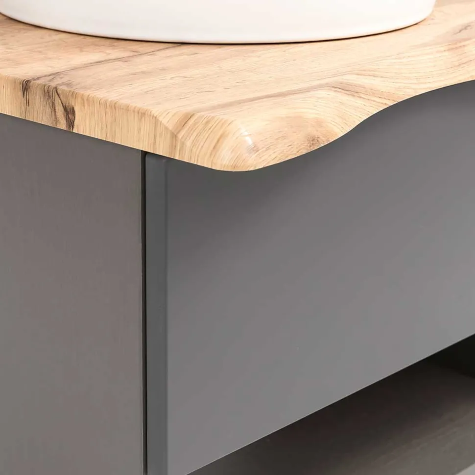 Waschtisch mit Aufsatzbecken für die Wand - Breznia