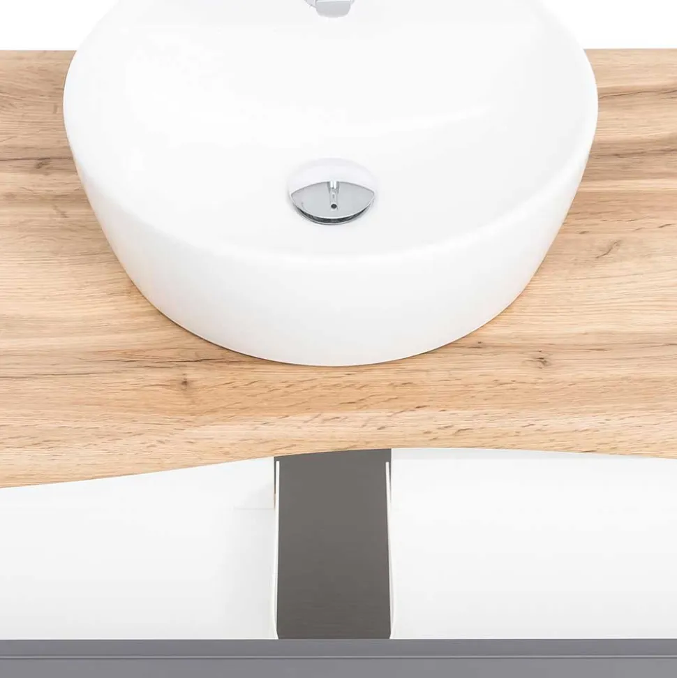 Waschtisch mit Aufsatzbecken für die Wand - Breznia