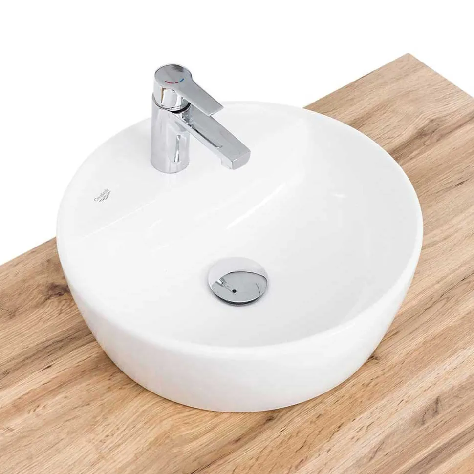 Waschtisch mit Aufsatzbecken für die Wand - Breznia