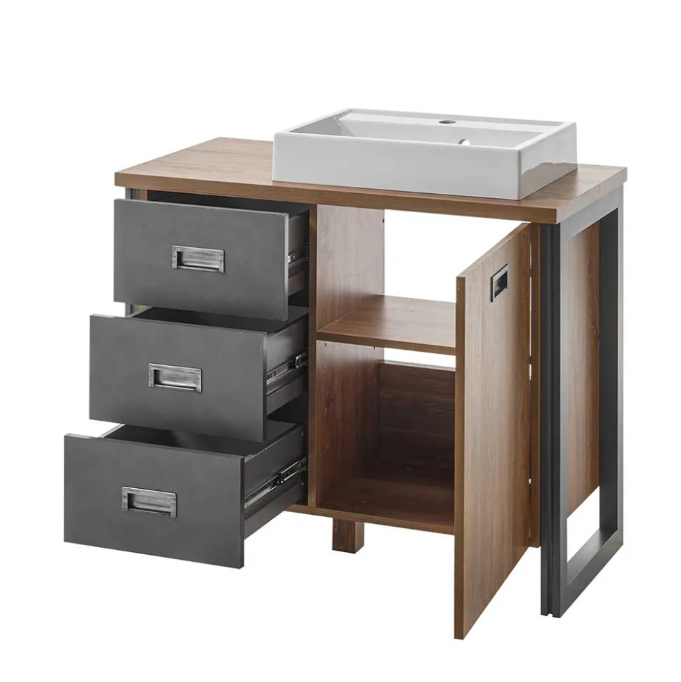 Waschtisch mit Aufsatzbecken 91 cm breit - Forawas