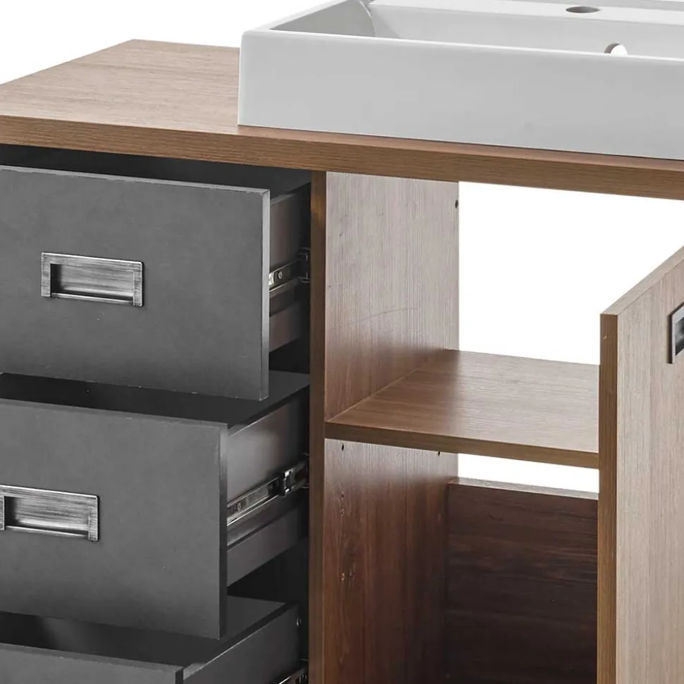 Waschtisch mit Aufsatzbecken 91 cm breit - Forawas