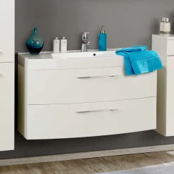 Waschtisch mit Becken Datara in Weiß Hochglanz