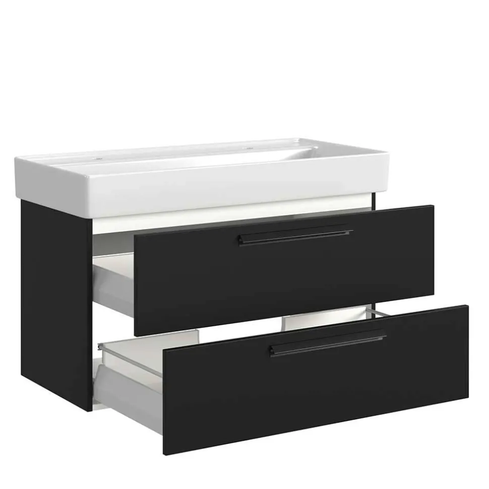 Waschtisch mit Becken für zwei Armaturen - Ostoro