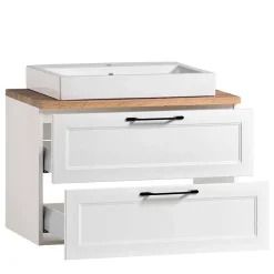 Waschtisch mit Becken in Weiß - Gyatso