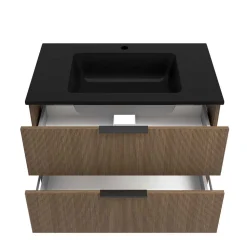 Waschtisch mit schwarzem Einbaubecken - Ucaida