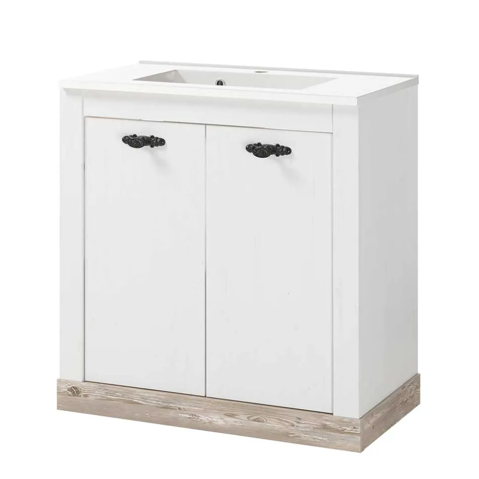 Waschtisch mit Sockelgestell & Waschbecken - Doules