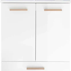 Waschtisch und Spiegel Set - Timur (zweiteilig)