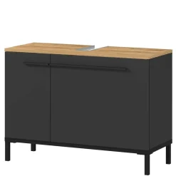 Waschtisch Unterschrank in Dunkelgrau - Lucrino