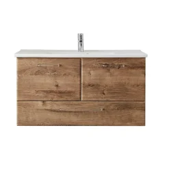 Waschtischkonsole in Eiche Dunkel - Miss X