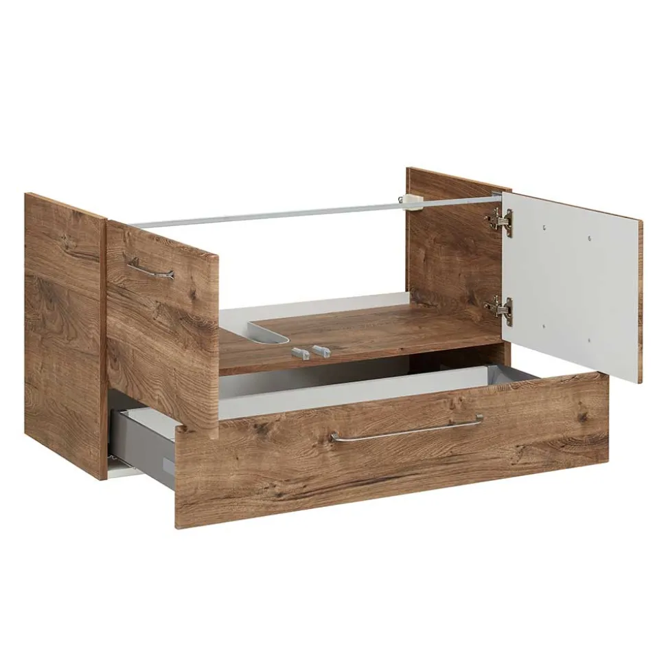 Waschtischkonsole in Eiche Dunkel - Miss X