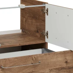 Waschtischkonsole in Eiche Dunkel - Miss X