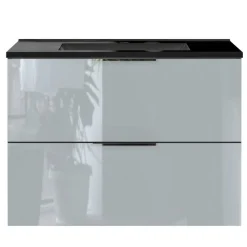 Waschtisch-Konsole in Silbergrau - Fiela