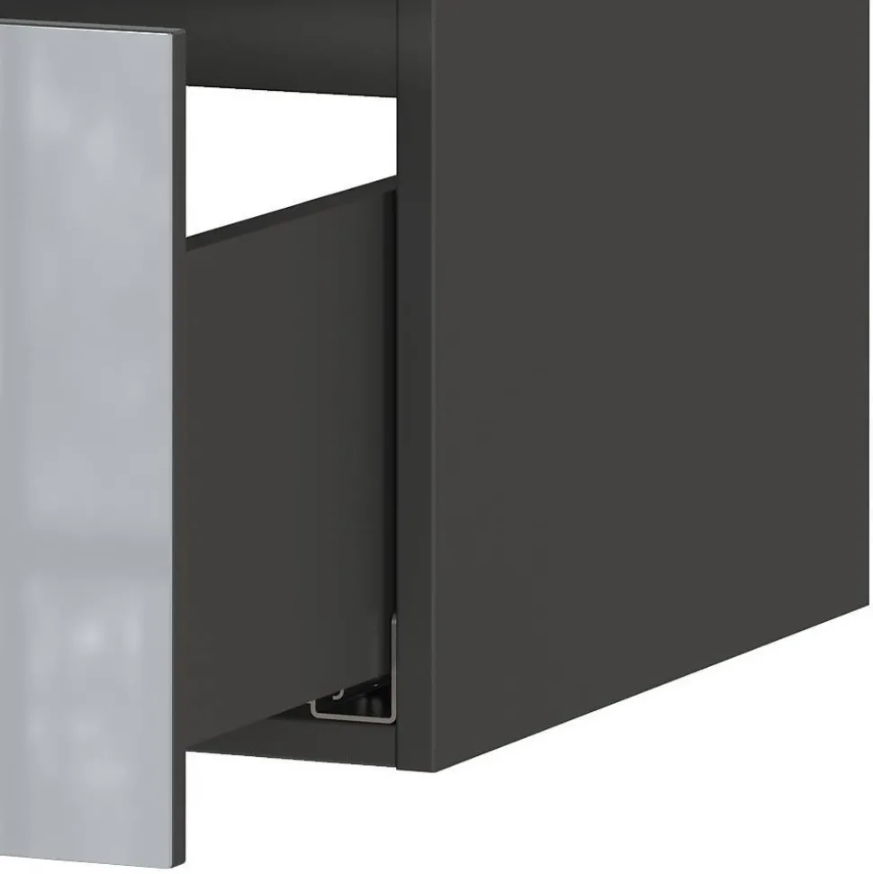 Waschtisch-Konsole in Silbergrau - Fiela