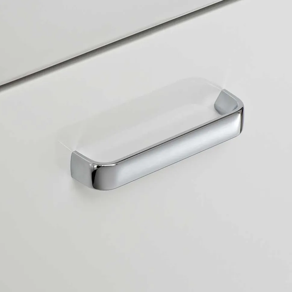 Waschtischkonsole mit Becken in Weiß - Yennja