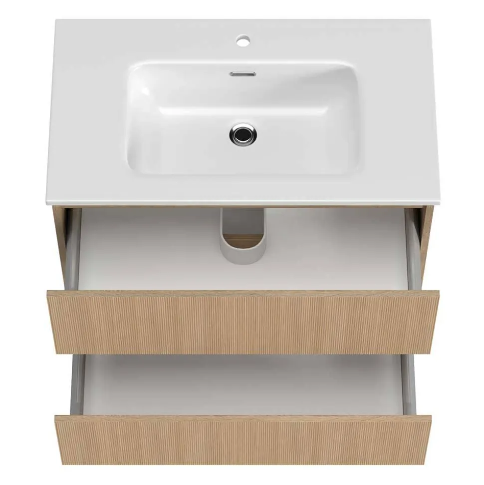 Waschtischkonsole mit Einlasswaschbecken - Vibulam