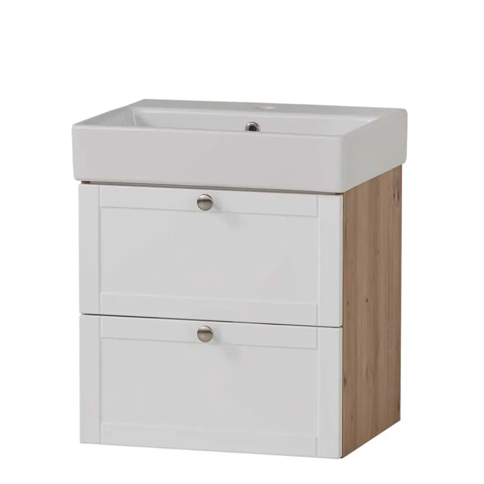 Waschtischkonsole mit Keramik-Aufsatzwaschbecken - Traciana