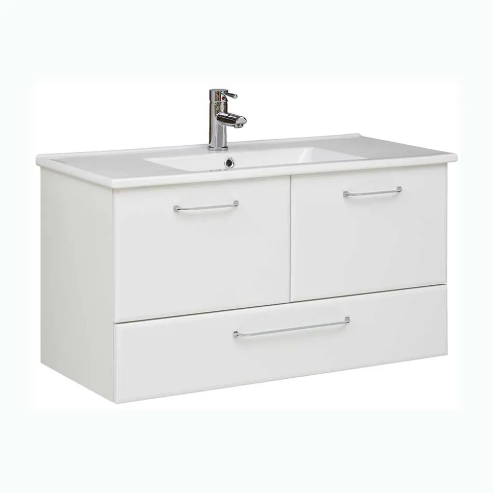 Waschtisch-Konsole mit Keramikbecken - Estateas