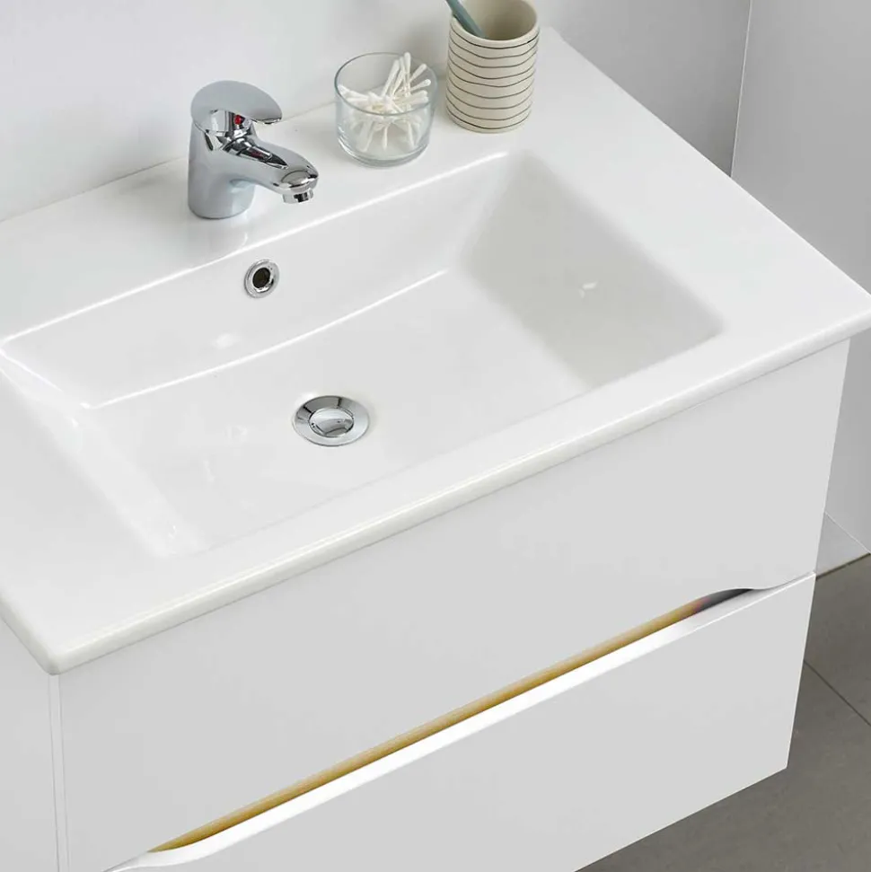 Waschtischkonsole mit LED Licht - Zenata