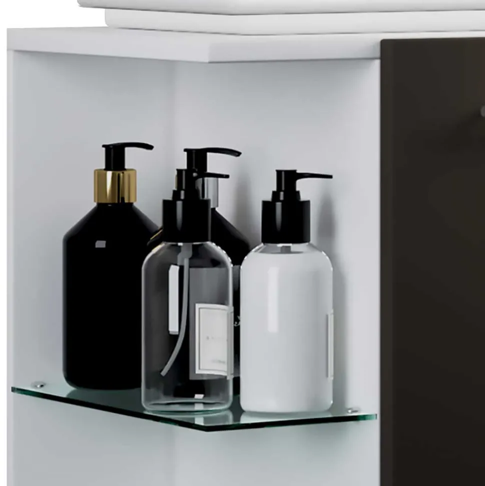 Waschtischkonsole mit Tür und Regal - One