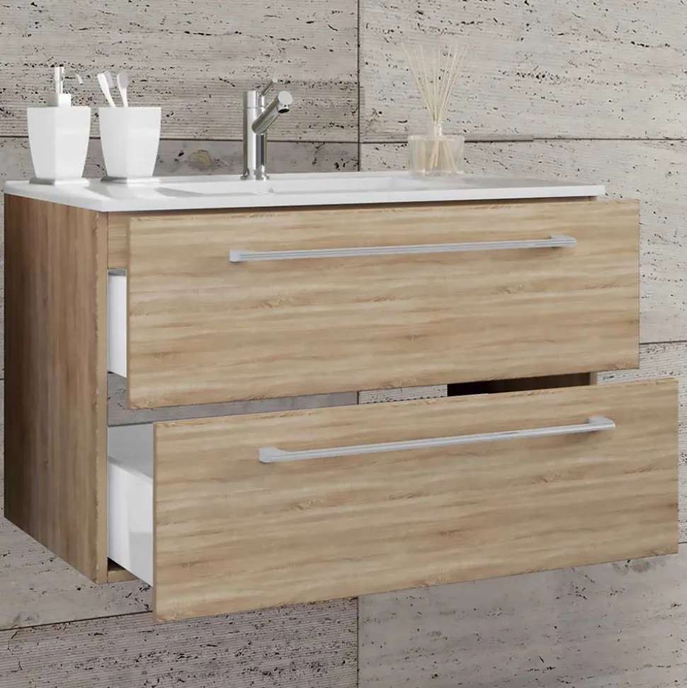 Waschtisch-Konsole mit Waschbecken - Caleena