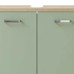 Waschtischschrank in Graugrün und Eiche Optik - Spiritana