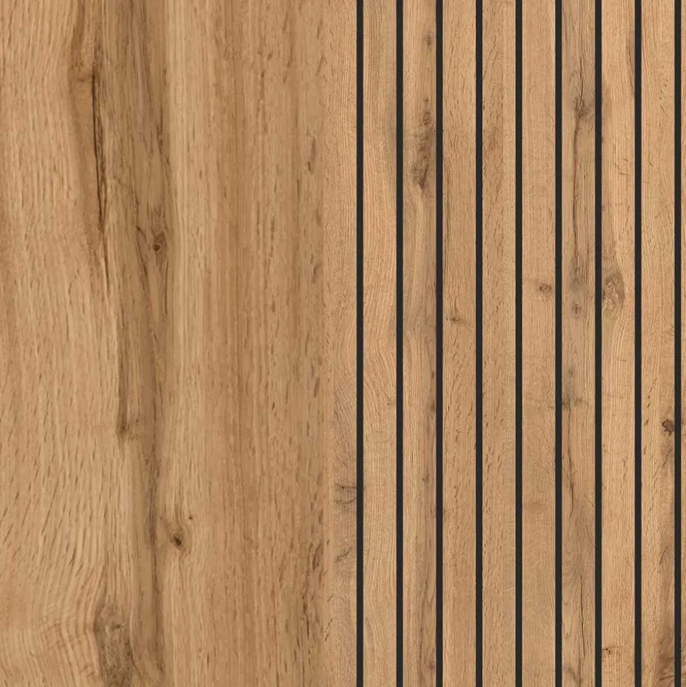 Waschtischschrank mit Doppel-Einlassbecken - Crystoga