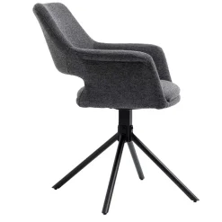 Webstoff Tischsessel drehbar - Lameiro (2er Set)